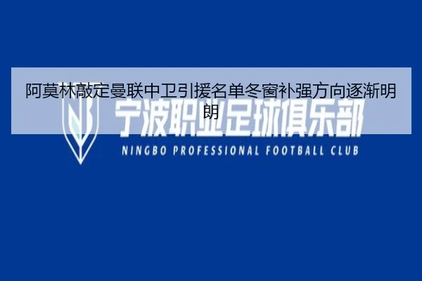 阿莫林敲定曼联中卫引援名单冬窗补强方向逐渐明朗